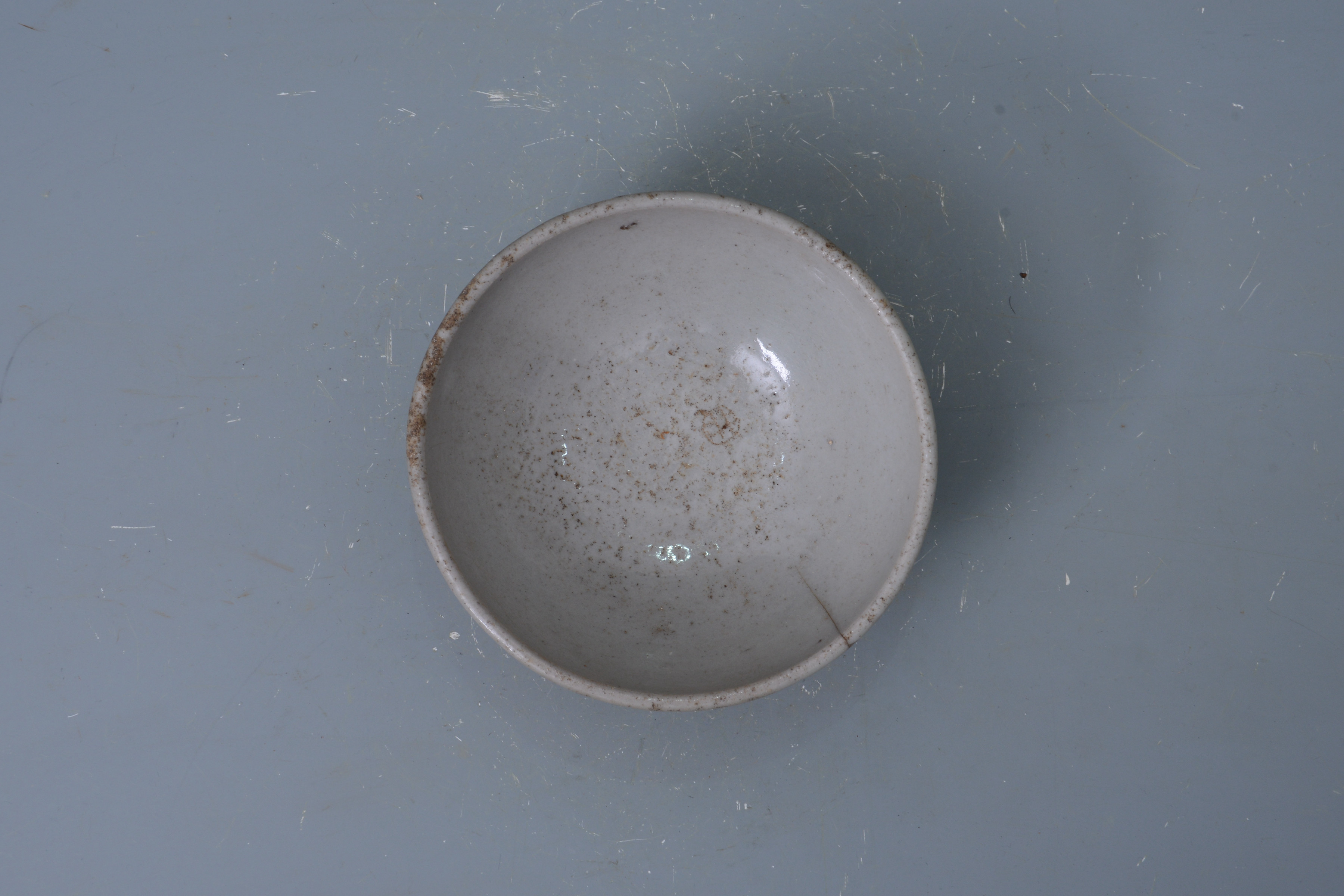 清青花双喜花卉纹碗